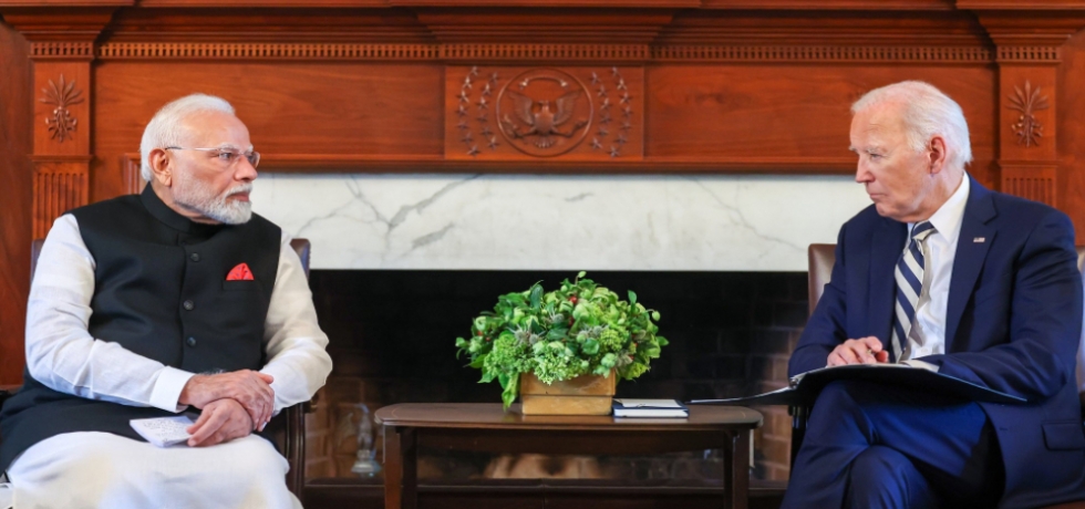 Prime Minister Shri Narendra Modi held bilateral talks with President of the United States of America, H.E. Mr. Joseph R. Biden in Wilmington, Delaware 